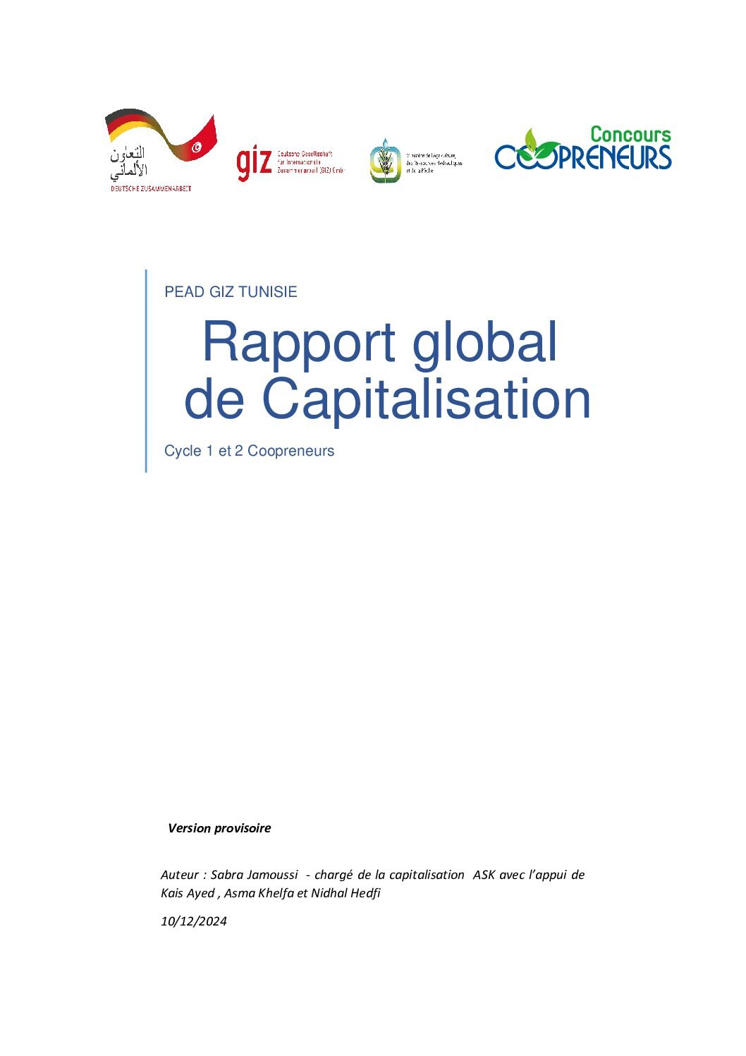 CPN – 5. Rapport de capitalisation global_FRA